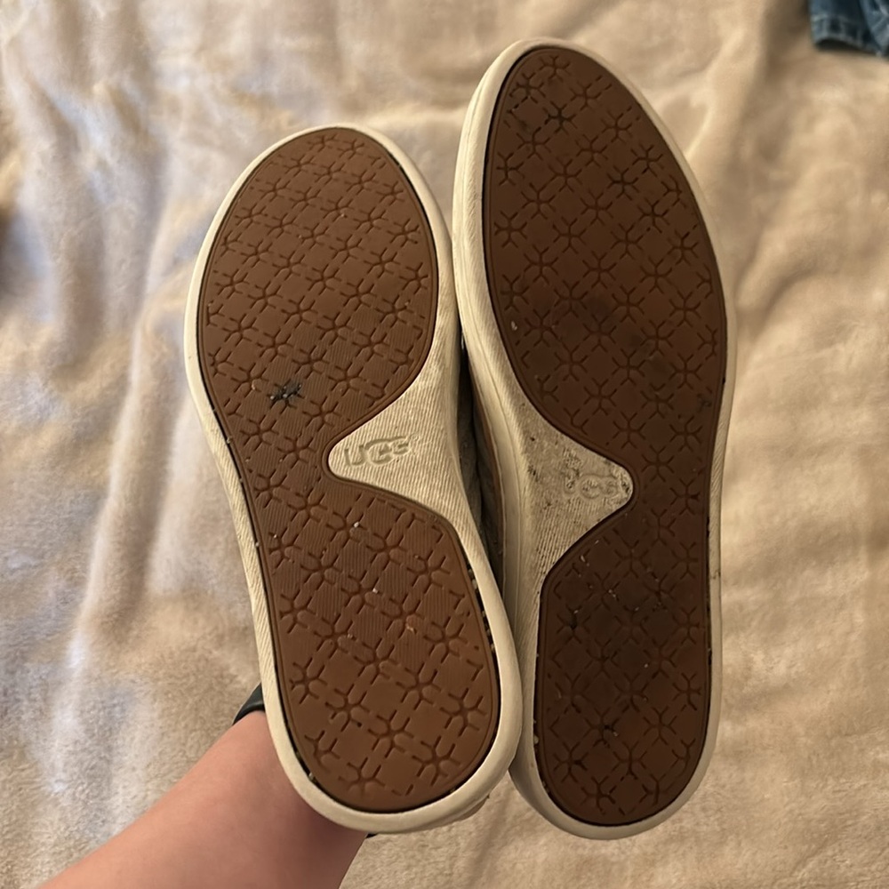 Ugg Sammy slip ones gray lurex sz 6.5 - Picture 3 of 5